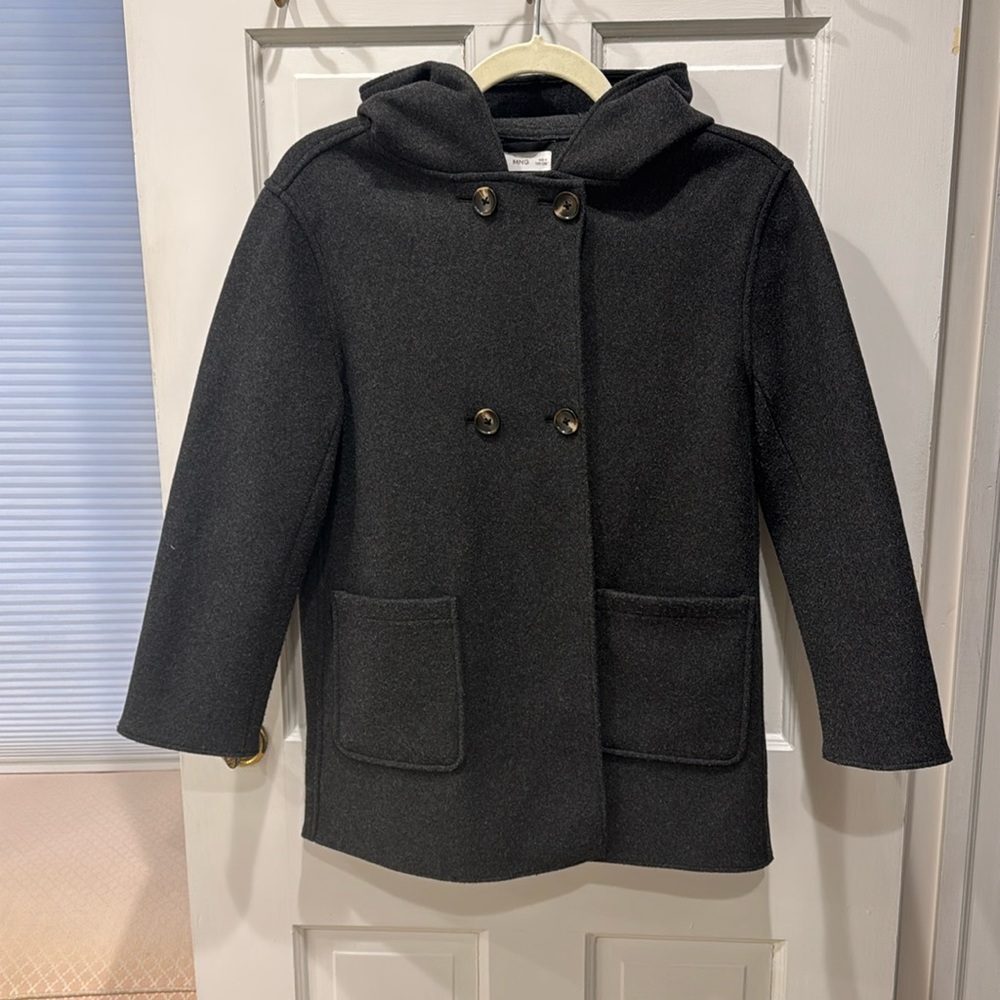 Mango double breasted coat girl size 10 (140cm)